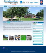 The Broadmeadow Caravan and Camping Park Website, designed by CDS Web Design based in Ross-on-Wye, Herefordshire