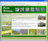 The Evans Holidays Website, designed by CDS Web Design based in Ross-on-Wye, Herefordshire